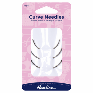 Hand Sewing Needles - Curved Assorted (Pack of 3)