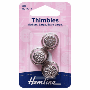 Thimble (Metal) Set of 3 Different Sizes