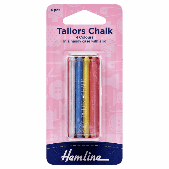 Tailor's Chalk - 4 Colours in Container by Hemline