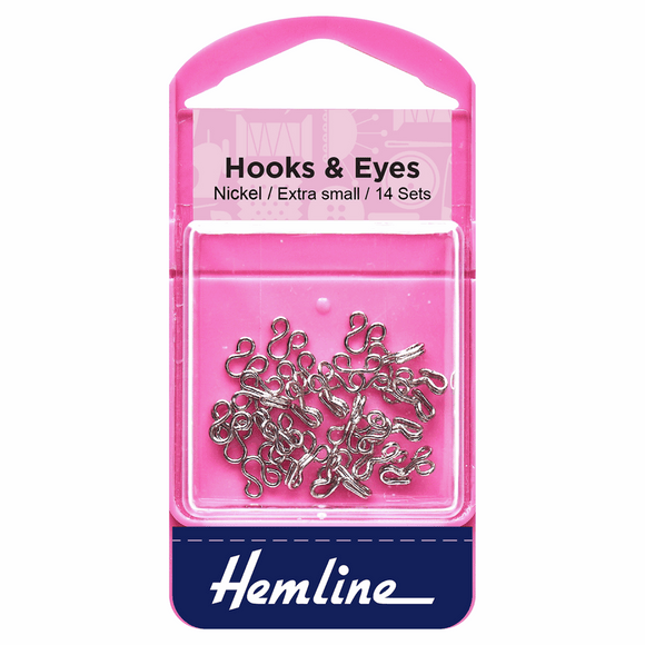 Hooks & Eyes Size 0 Extra Small Nickel
