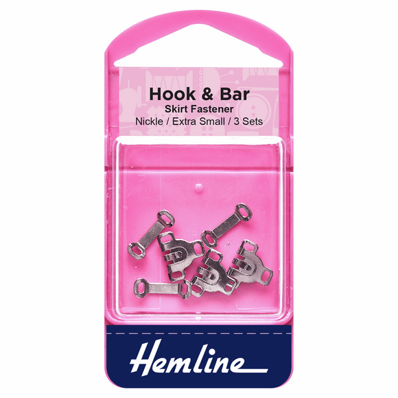 Hook & Bar Fasteners Extra Small Nickel