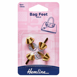 Bag Feet 15mm Gold  - 4 pieces
