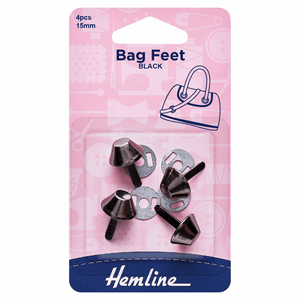 Bag Feet 15mm Nickel Black - 4 pieces