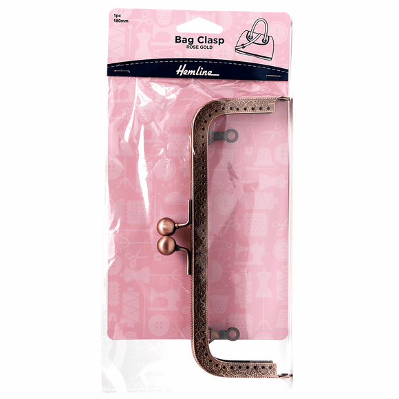 Bag Clasp 180mm in Rose Gold