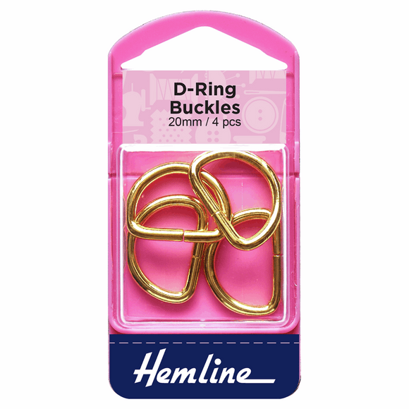 D Rings 20mm Gold - 4 pieces