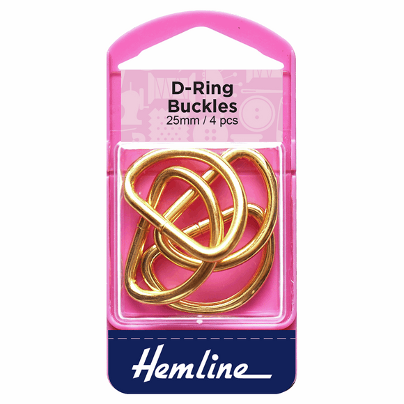 D Rings 25mm Gold - 4 pieces