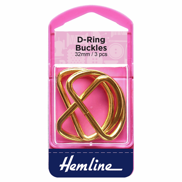 D Rings 32mm Gold - 3 pieces