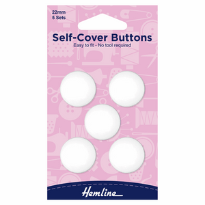Buttons 22mm Self Covered (5 sets)