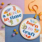 Cross Stitch Kit - Born to Craft (by Hawthorn Handmade)