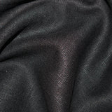 Linen in Plain Black (Washed)