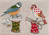 Sewing Basket - Birds on Bobbins (Medium)