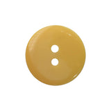 Button 15mm Round, Double Dome in Mustard
