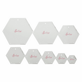 Patchwork Template Mini Hexagons 8 Sizes 0.75-3"