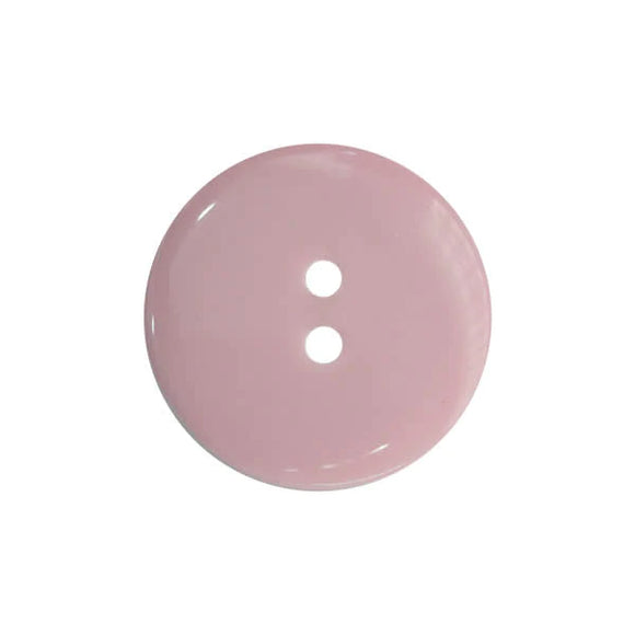 Button 24mm Round, Double Dome in Pink