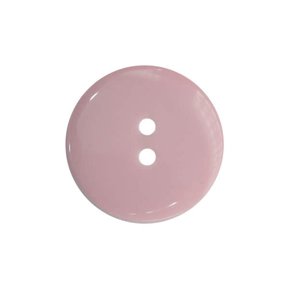 Button 10mm Round, Double Dome in Pink