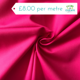 Drill (Cotton) in Plain Cerise