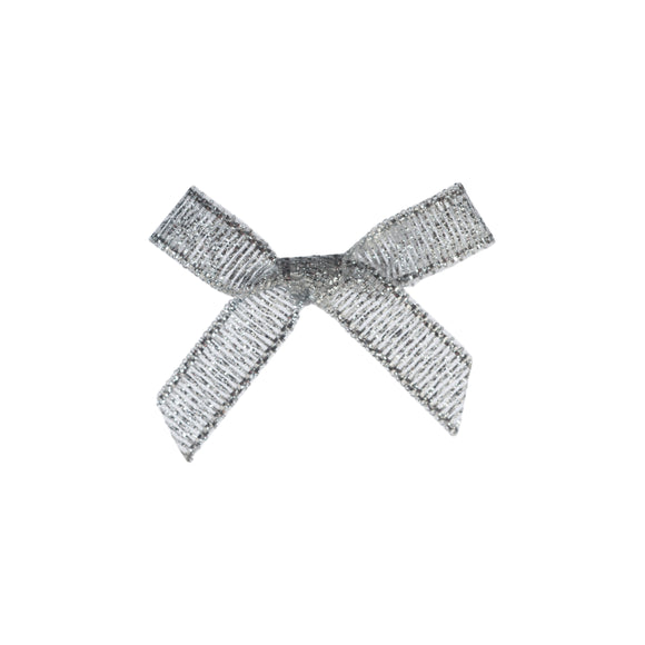 Ribbon Bow 7mm in Silver
