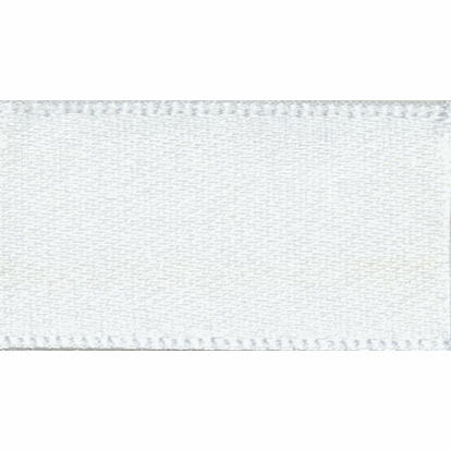 Ribbon Double Faced Satin 3mm Col 1 White
