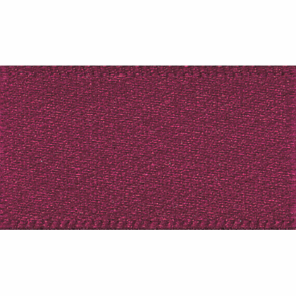 Ribbon Double Faced Satin 25mm Col 405 Burgundy