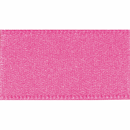 Ribbon Double Faced Satin 15mm Col 52 Hot Pink