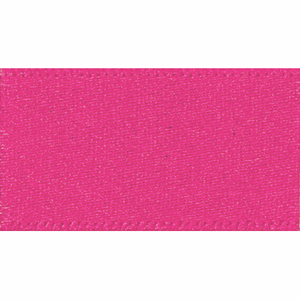 Ribbon Double Faced Satin 3mm Col 72 Shocking Pink