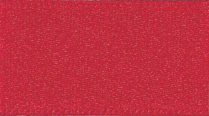 Ribbon Double Faced Satin 15mm Col 250 Red