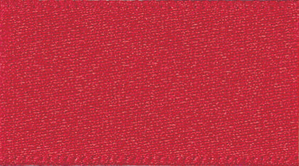 Ribbon Double Faced Satin 25mm Col 250 Red