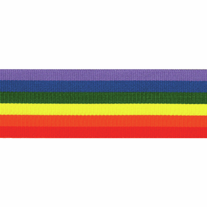 Ribbon 15mm Rainbow Stripe