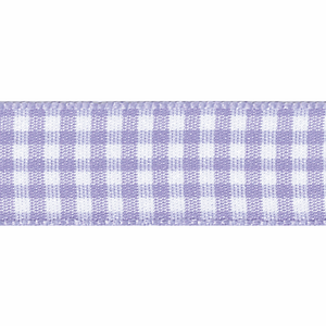 Ribbon Gingham 10mm Col 910 Orchid