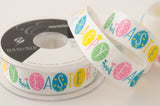 Ribbon 25mm Happy Easter Eggs