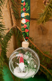 Ribbon 25mm Christmas Woodland Gnomes