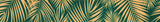 Ribbon 25mm Palm Leaf Honey Gold/Emerald