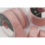 Ribbon Lame 15mm in Rose Gold