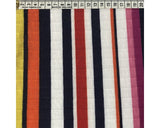 Jersey Ribbed Multi Colour Stripe (Viscose)