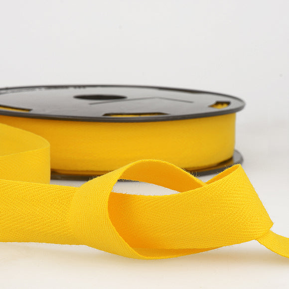 Webbing Tape 25mm (Cotton Twill) in Yellow