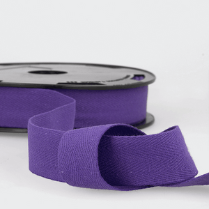 Webbing Tape 25mm (Cotton Twill) in Purple