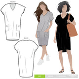 Style ARC Kitt Knit Dress Pattern Size 4-16
