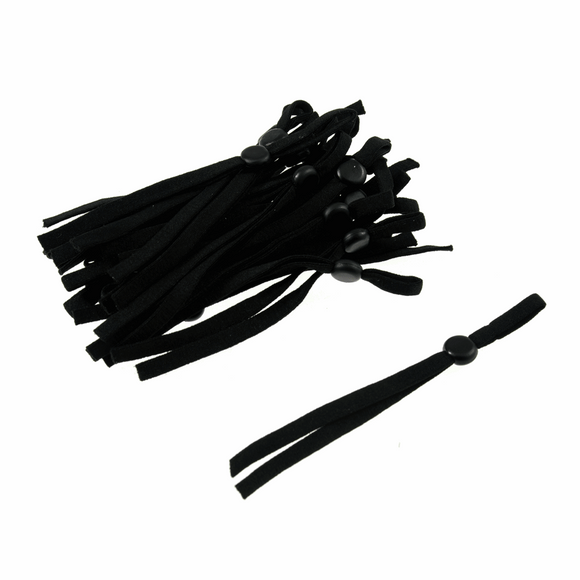Adjustable Mask Elastic in Black (pack of 20)