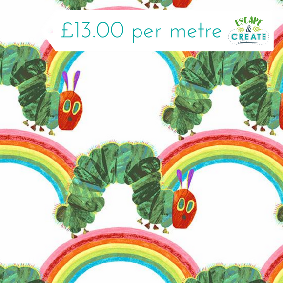 REMNANT Andover Very Hungry Caterpillar (Rainbow) (110cm wide x 72cm)