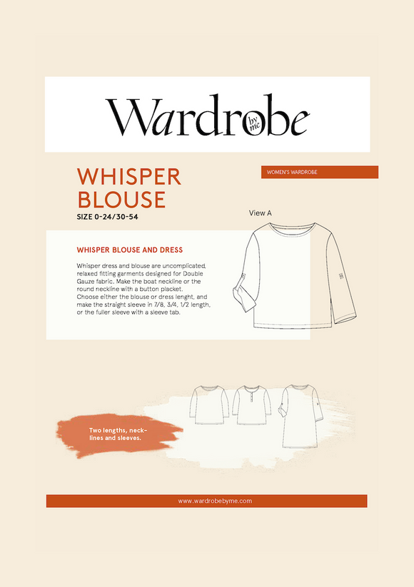 Wardrobe by Me, Whisper Blouse Pattern