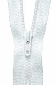 Zip 46cm/18" (Standard Dress & Skirt) Col 501 White
