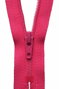 Zip 18cm/7" (Standard Dress & Skirt) Col 516 Shocking Pink