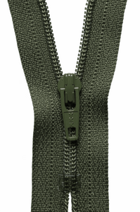 Zip 46cm/18" (Standard Dress & Skirt) Col 566 Khaki
