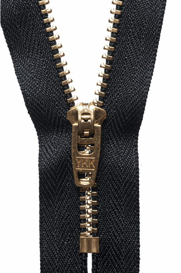 Brass Jeans Zip 18cm/7