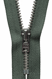 Metal Trouser Zip 20cm/8" Col 567 Spruce Green