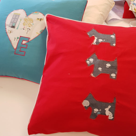 Applique, Zipped & Piped Cushion 1 Day Class