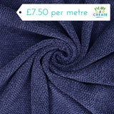 Jersey Chenille Knit in Navy