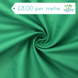 Drill (Cotton) in Plain Emerald