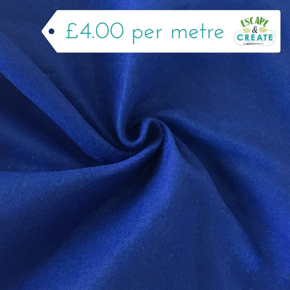 Felt in Royal Blue (1m/40” wide) Polyester