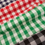Gingham 1" 100% Cotton Blend In Green (110cm wide)